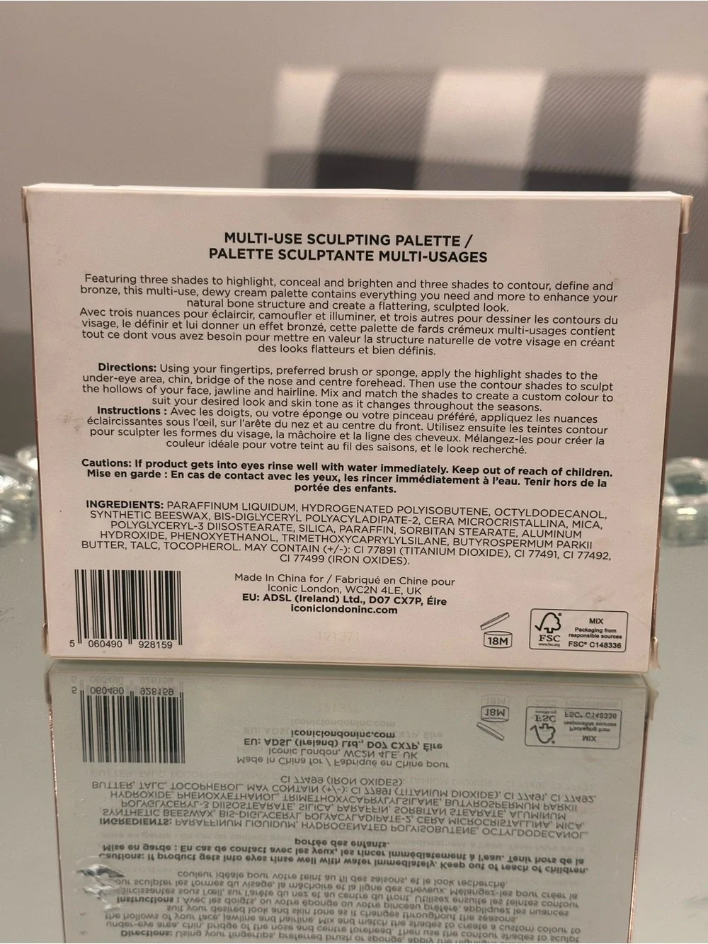 NEW ICONIC London Multi Sculpting Palette Cream, Contour, Highlight, Conceal